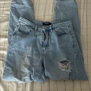 Moschino Sky Blue Ripped Jeans
